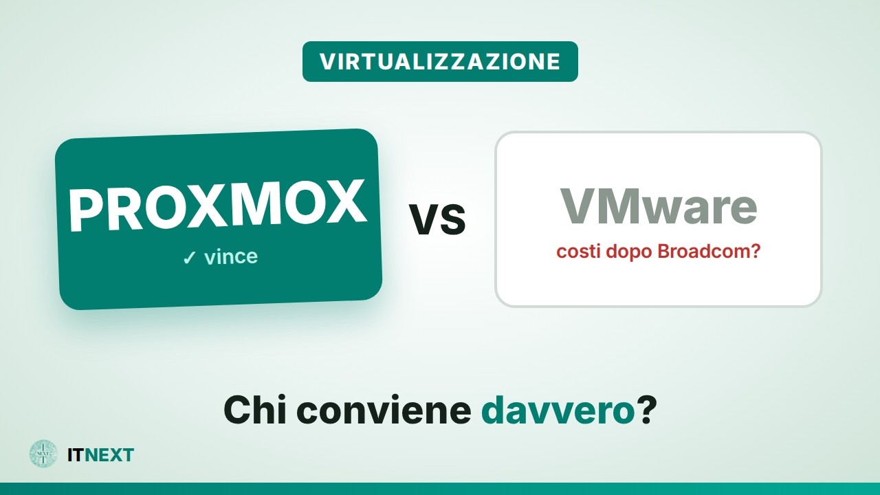 Proxmox VE o VMware: cosa valutare prima di scegliere