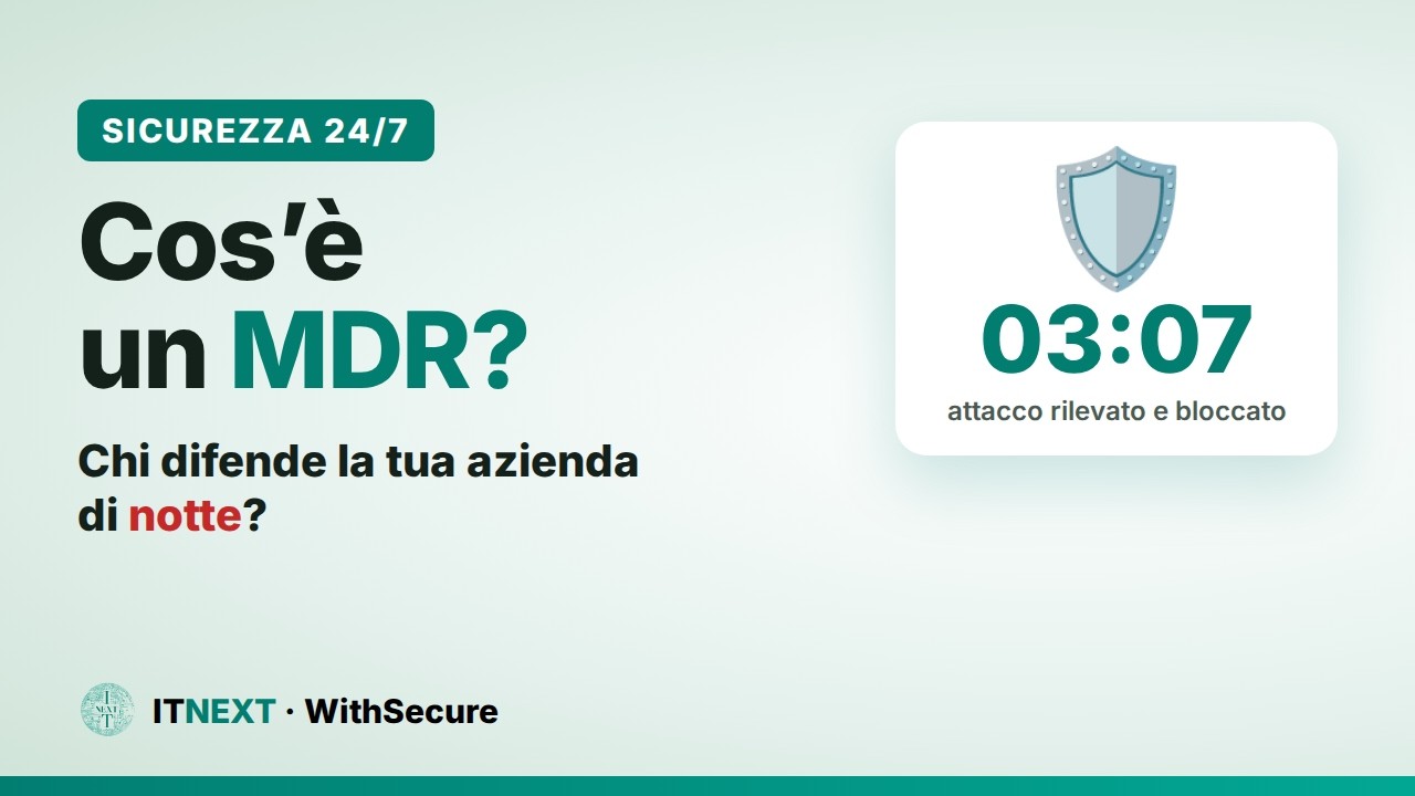 Cos'è un MDR? Chi difende la tua azienda di notte (esempio WithSecure Elements MDR)